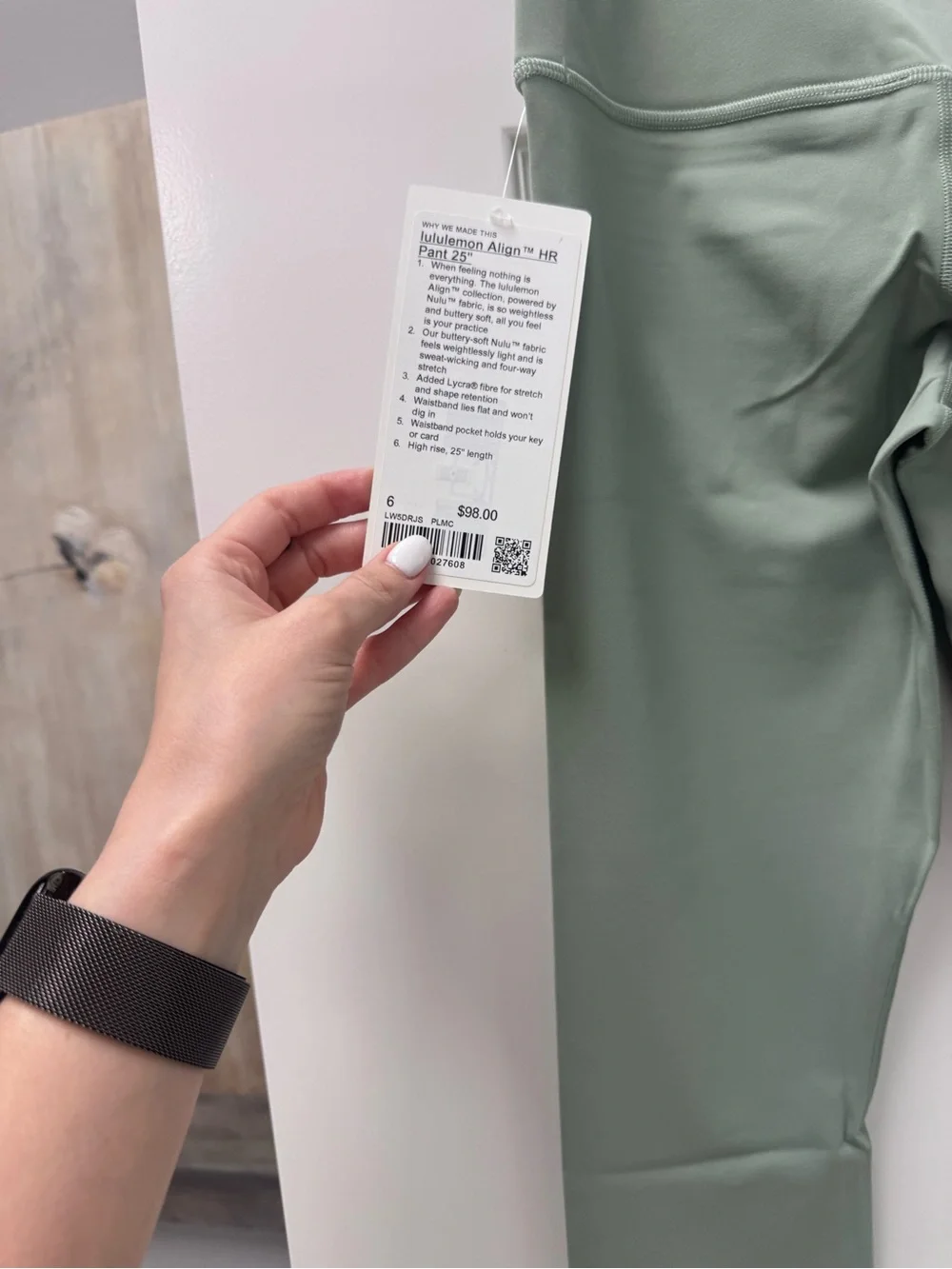 lululemon athletica Kids High-Rise Leggings — Sage Green